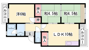 王塚台ハイツの物件間取画像